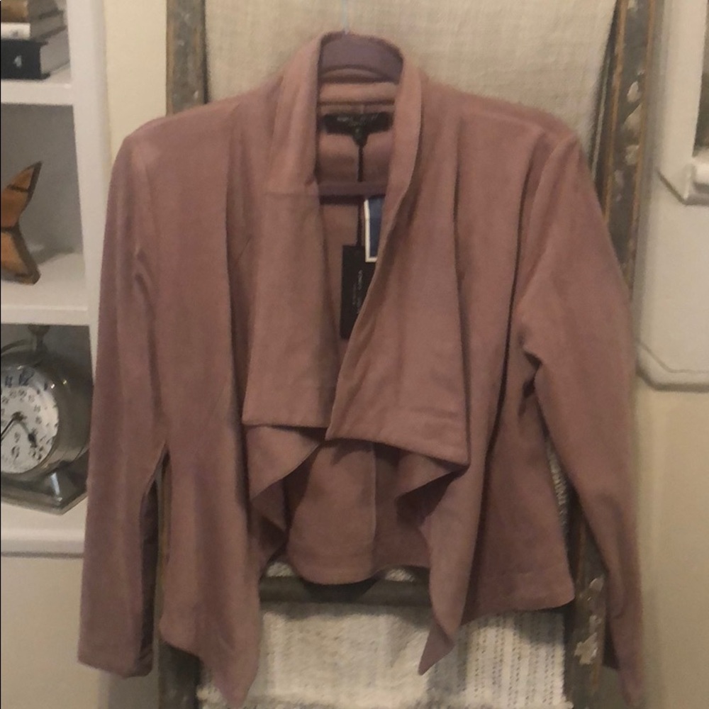 Soft millennial pink Moto jacket